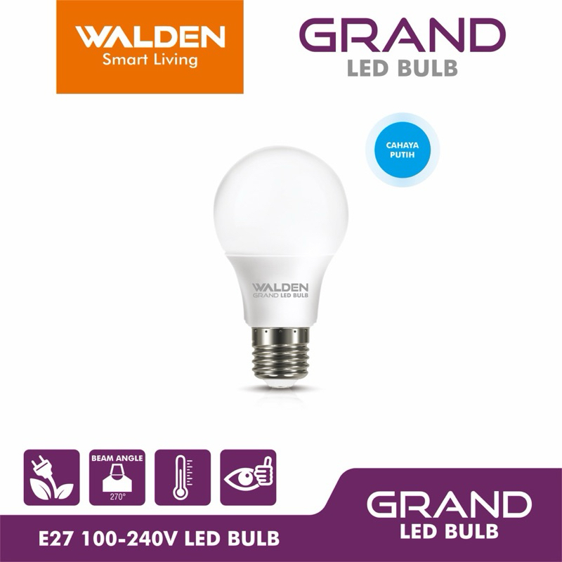 Jual WALDEN Lampu LED 3 Watt 5 Watt 7 Watt 9 Watt Bohlam LED WALDEN