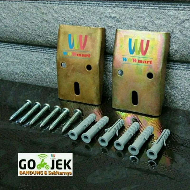 Jual Dudukan Wastafel Plat Hanger Bracket Bricket Hak Gantungan