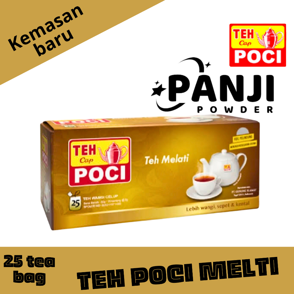 Jual Teh Celup Cap Poci Melati Bags Teh Poci Tea Bag Shopee