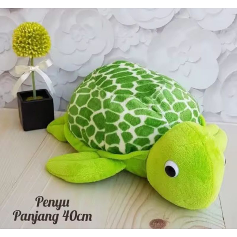 Jual The Best Tetviral Boneka Viral Kura Kura Penyu Printing Empuk