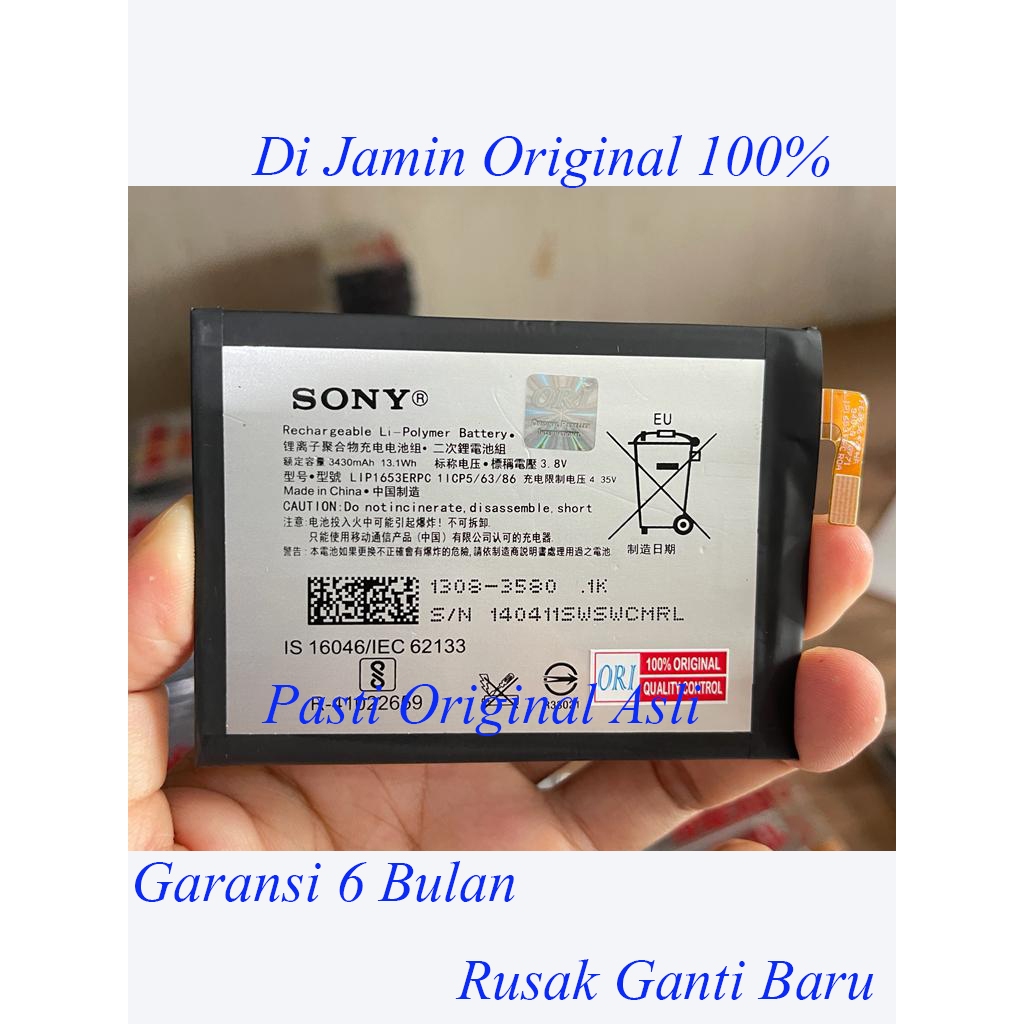 Jual Baterai SONY Xperia Xa2 Ultra Xa1 Plus LIP1653ERPC Original100