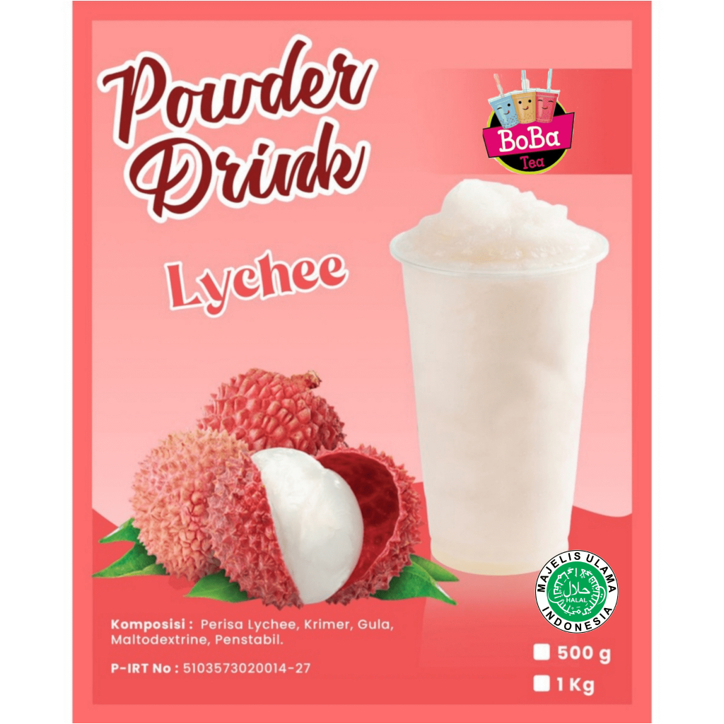 Jual Bubuk Minuman Rasa Kekinian Serbuk Rasa Leci Lychee 1kg Shopee