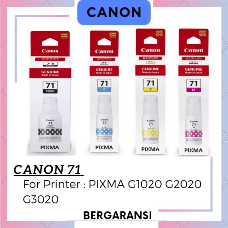 Jual Tinta Canon Pixma Gl Original Varian Black Cyan Yellow Magenta