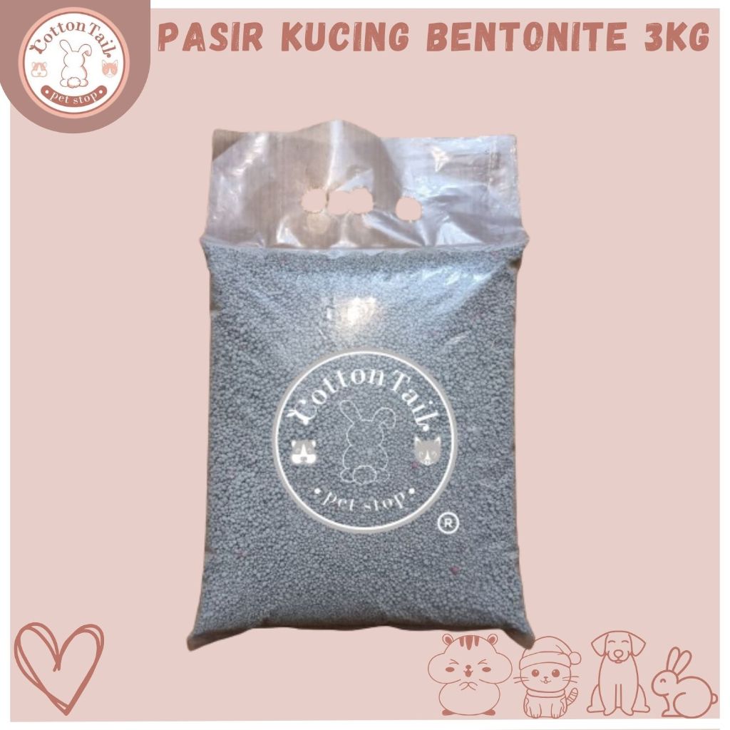 Jual PASIR KUCING BENTONITE Gumpal Wangi Mirip D Wn Y 3kg PASIR