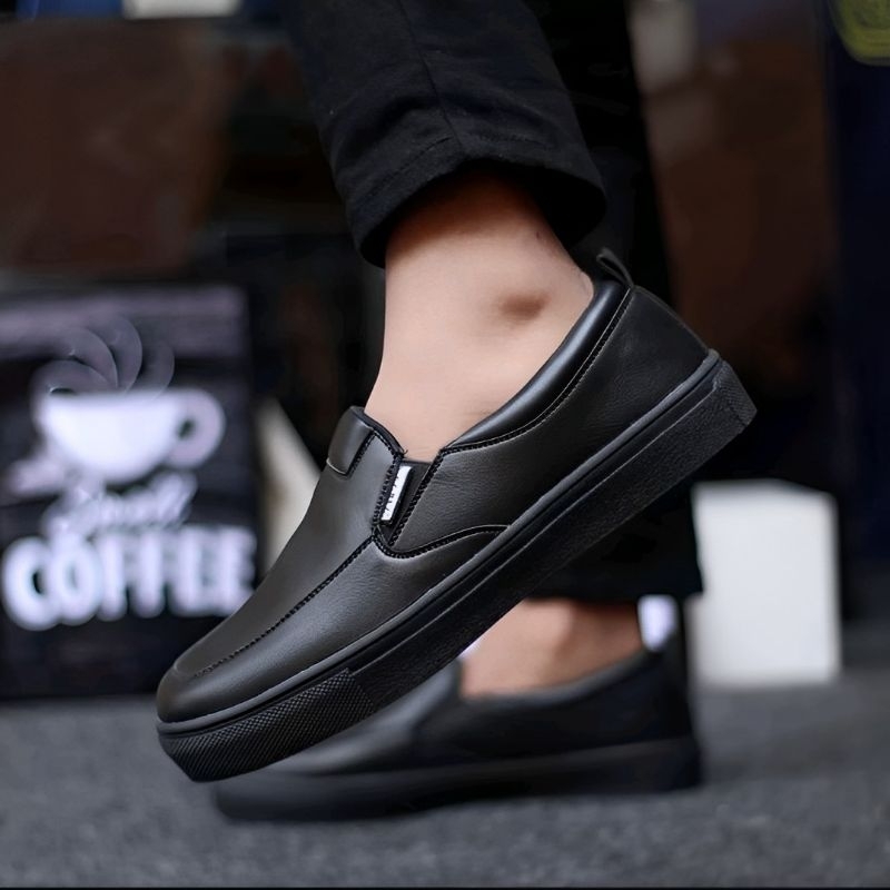 Jual Arjuna Sepatu Pria Slip On Santai Casual Kerja Flip On Sepatu