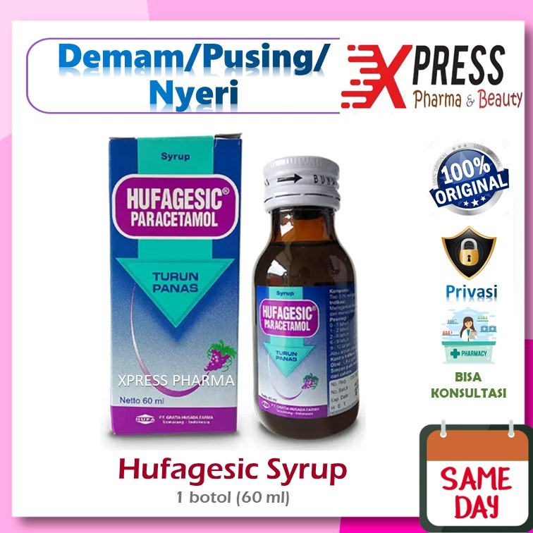 Jual Xpress Hufagesic Syrup Botol Ml Hufagesik Paracetamol