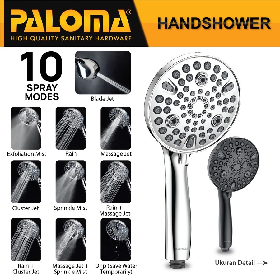 Jual Paloma Hsp Hand Shower Mandi Handshower Head Kepala Sower