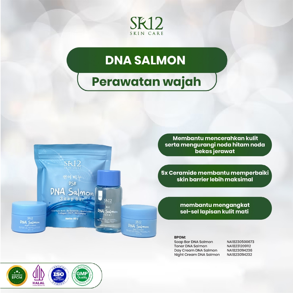 Jual Paket Cream DNA Salmon SR12 Skincare Paket Krim Perawatan