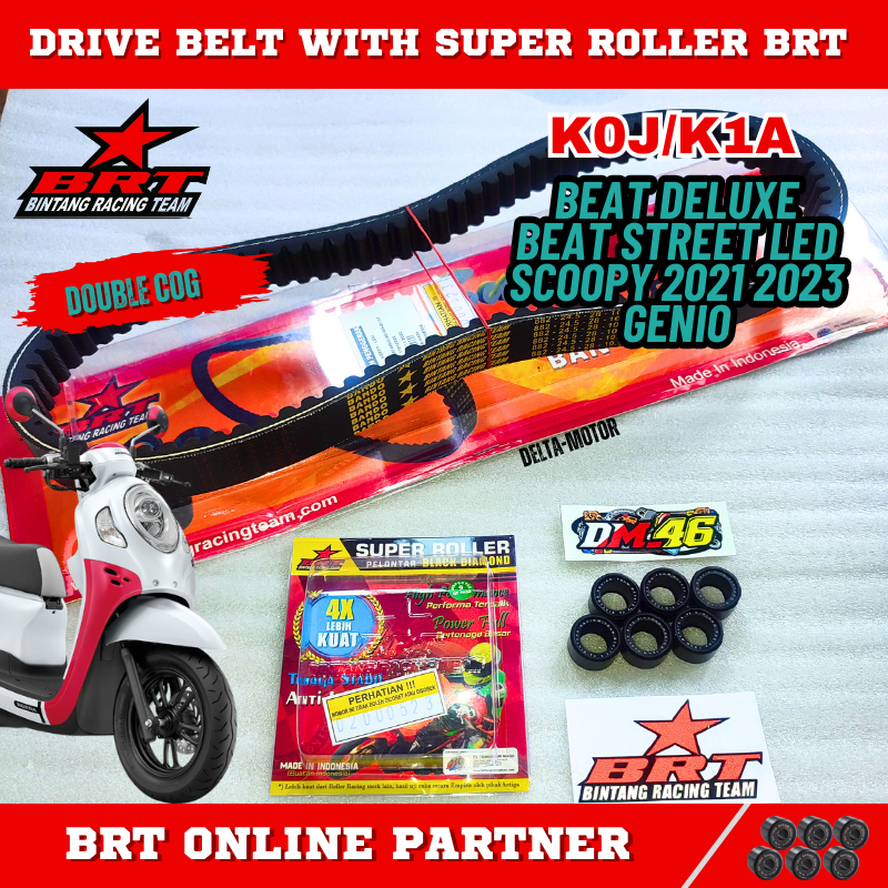 Jual VANBELT VBELT SET ROLLER BRT KOJ SCOOPY 2021 BEAT DELUXE GENIO