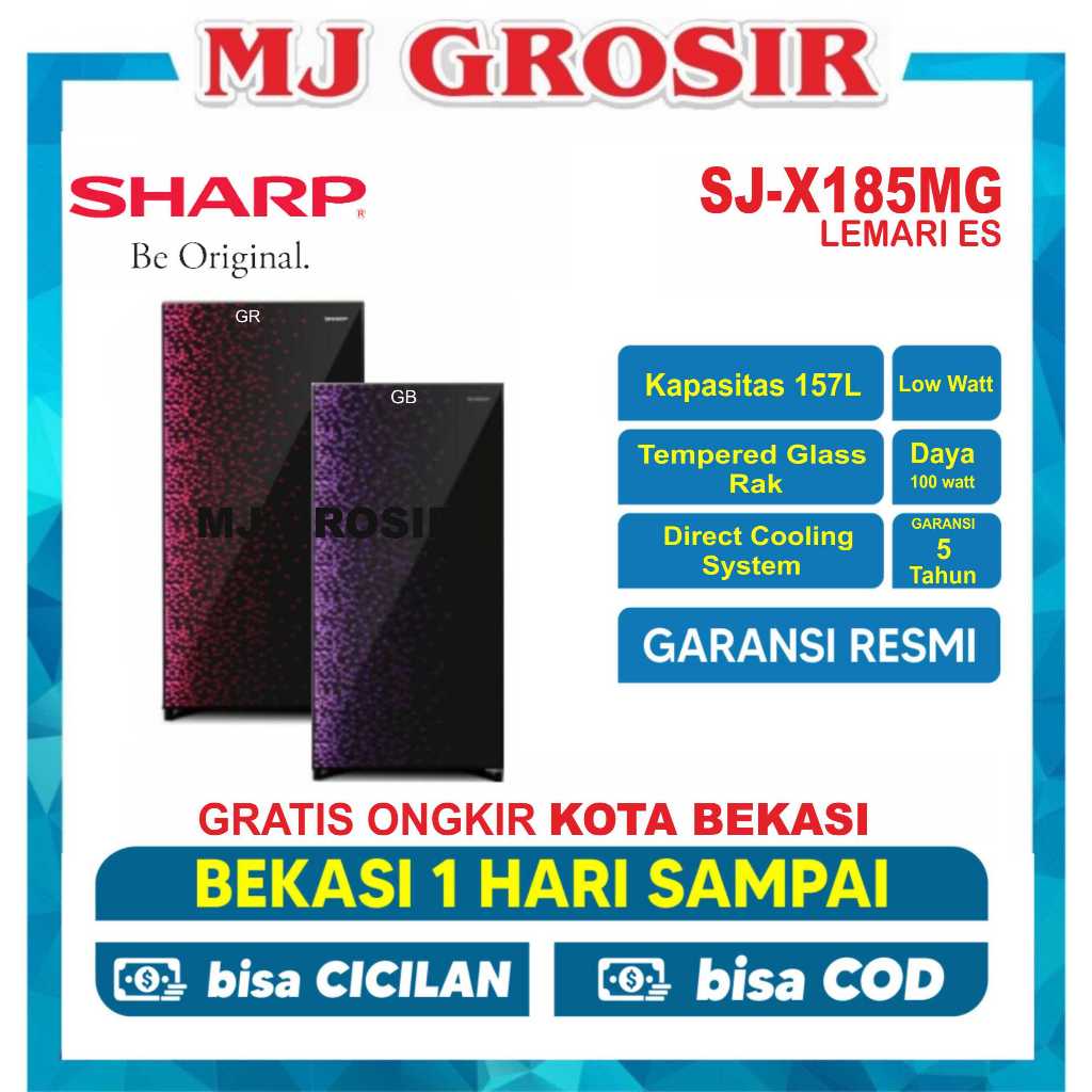 Jual Kulkas Sharp Sjx Mg Lemari Es Pintu Sjx Mg Sjx Mg Shine