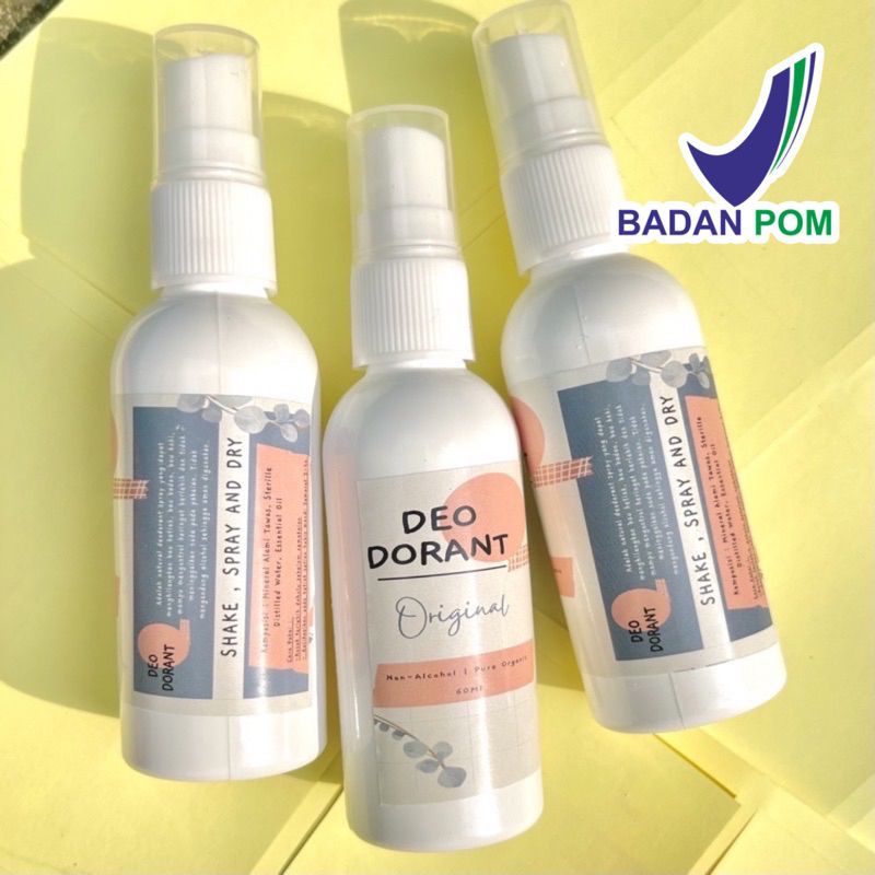 Jual SIAP KIRIM BPOM 60ML NATURAL DEODORANT TAWAS SPRAY VARIAN