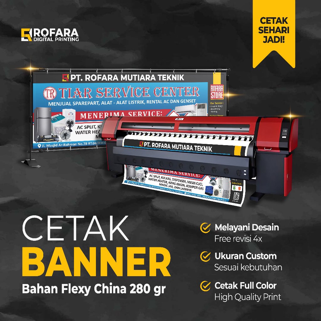 Jual Cetak Banner Bahan Flexy China Gr Shopee Indonesia