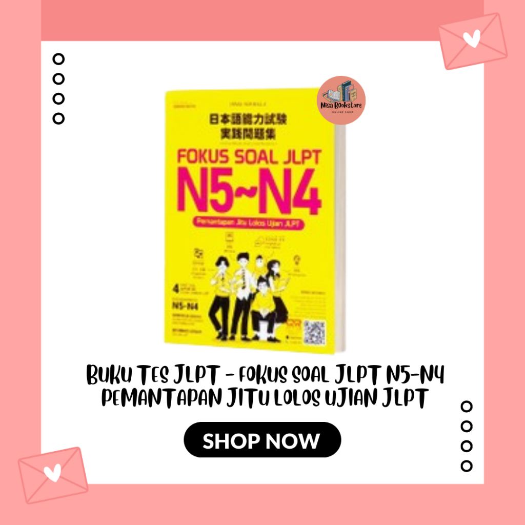 Jual Buku Tes JLPT Fokus Soal JLPT N5 N4 Pemantapan Jitu Lolos Ujian