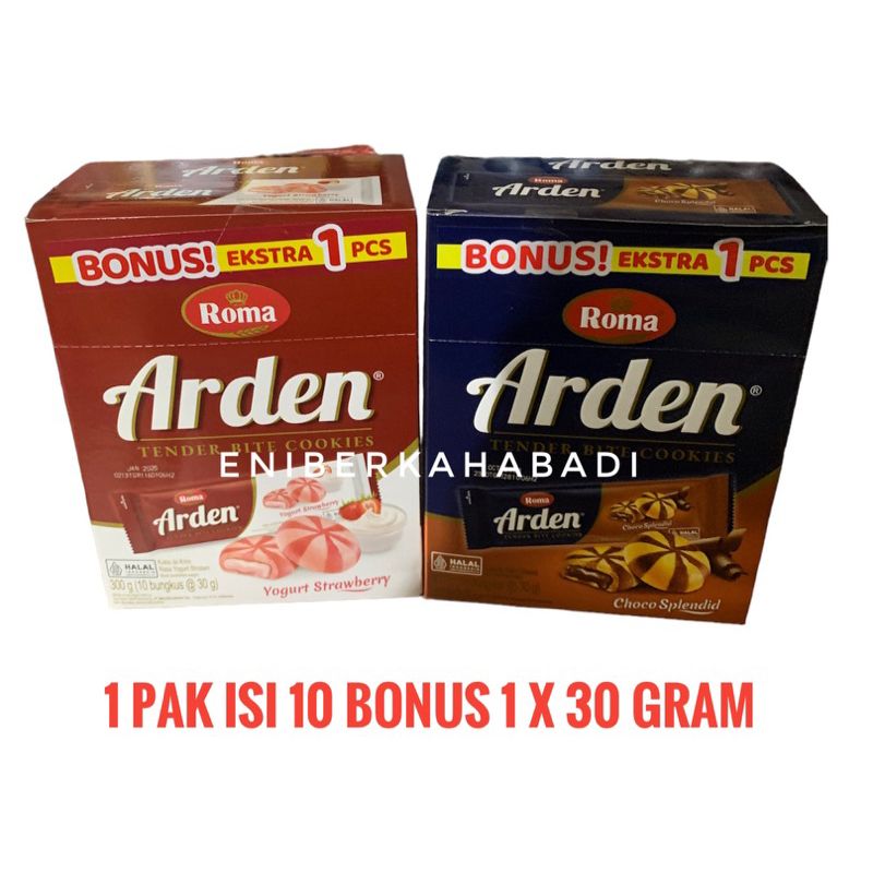 Jual Roma Arden Choco Yogurt Strawbery Pak 10 Pcs Bonus 1 Pcs X 30 Gram