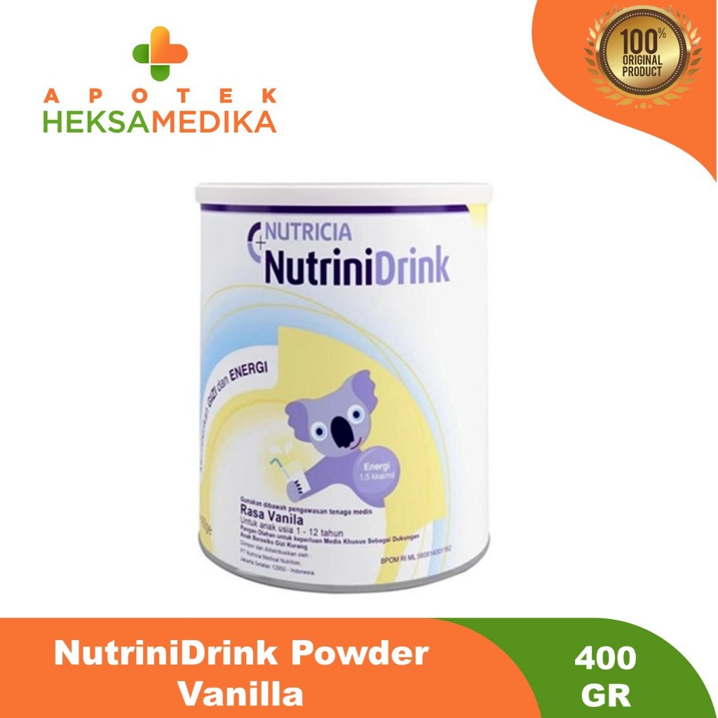 Jual Nutrinidrink Powder Vanilla 400 G Susu Bubuk Formula Pertumbuhan