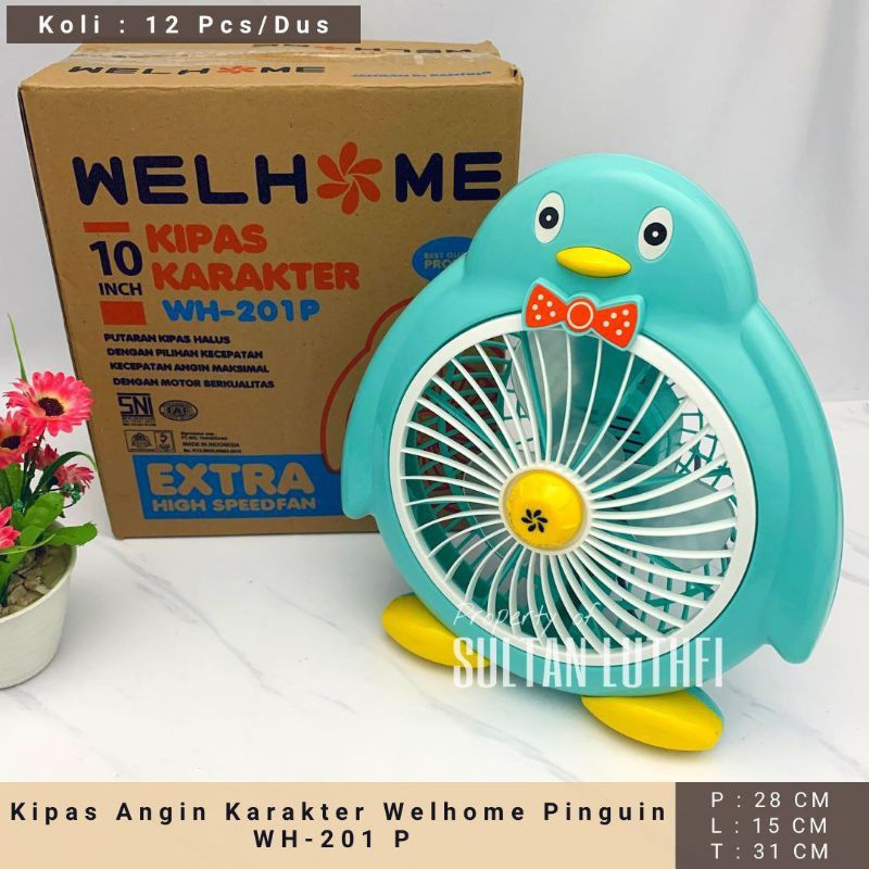 Jual Kipas Angin Karakter Welhome WH 103 DKipas Angin Karakter 10 Inchi