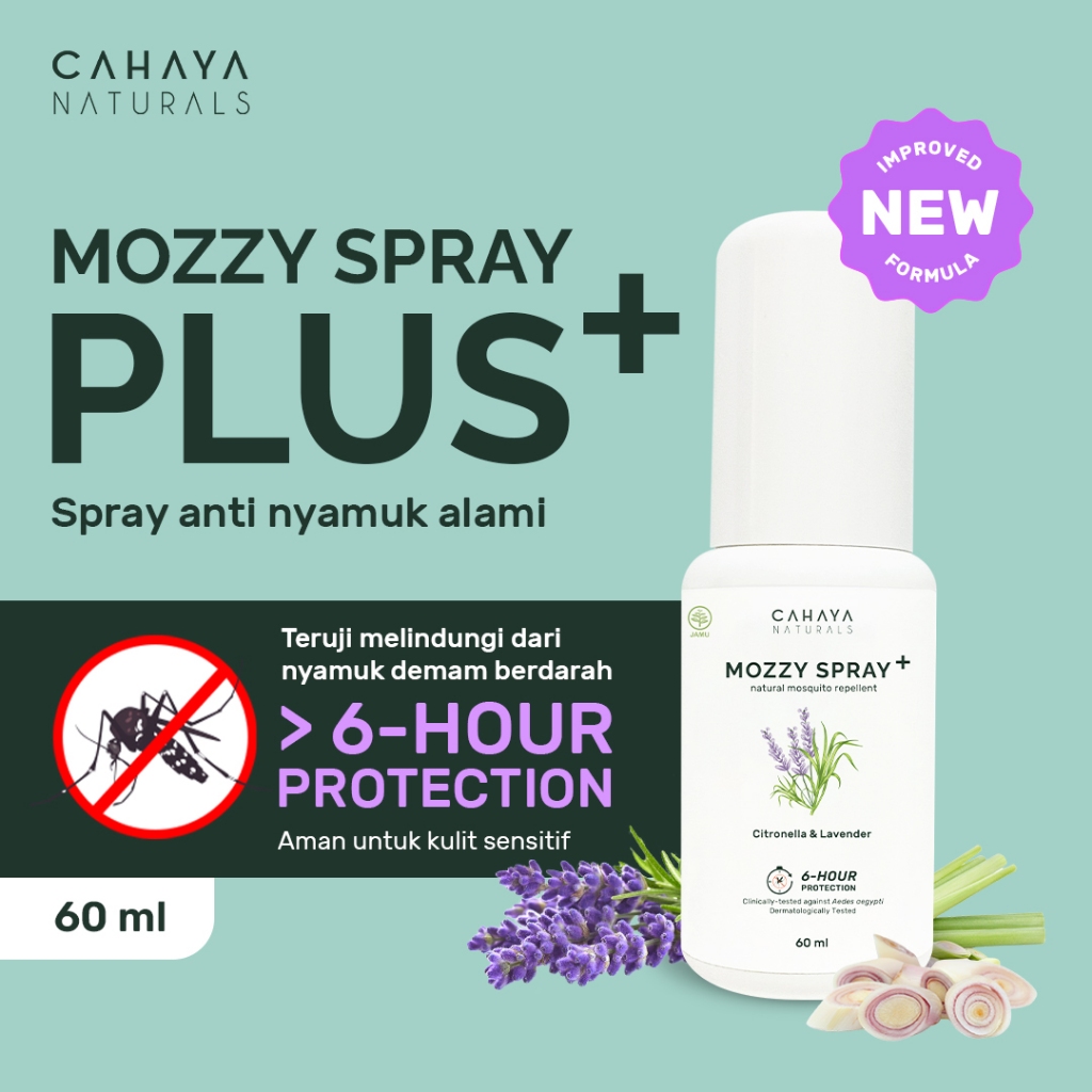 Jual Mozzy Spray Natural Mosquito Repellent Ml Cahaya Naturals