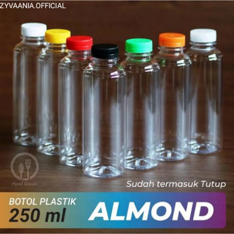 Jual Botol Plastik Almond 250ml Shopee Indonesia