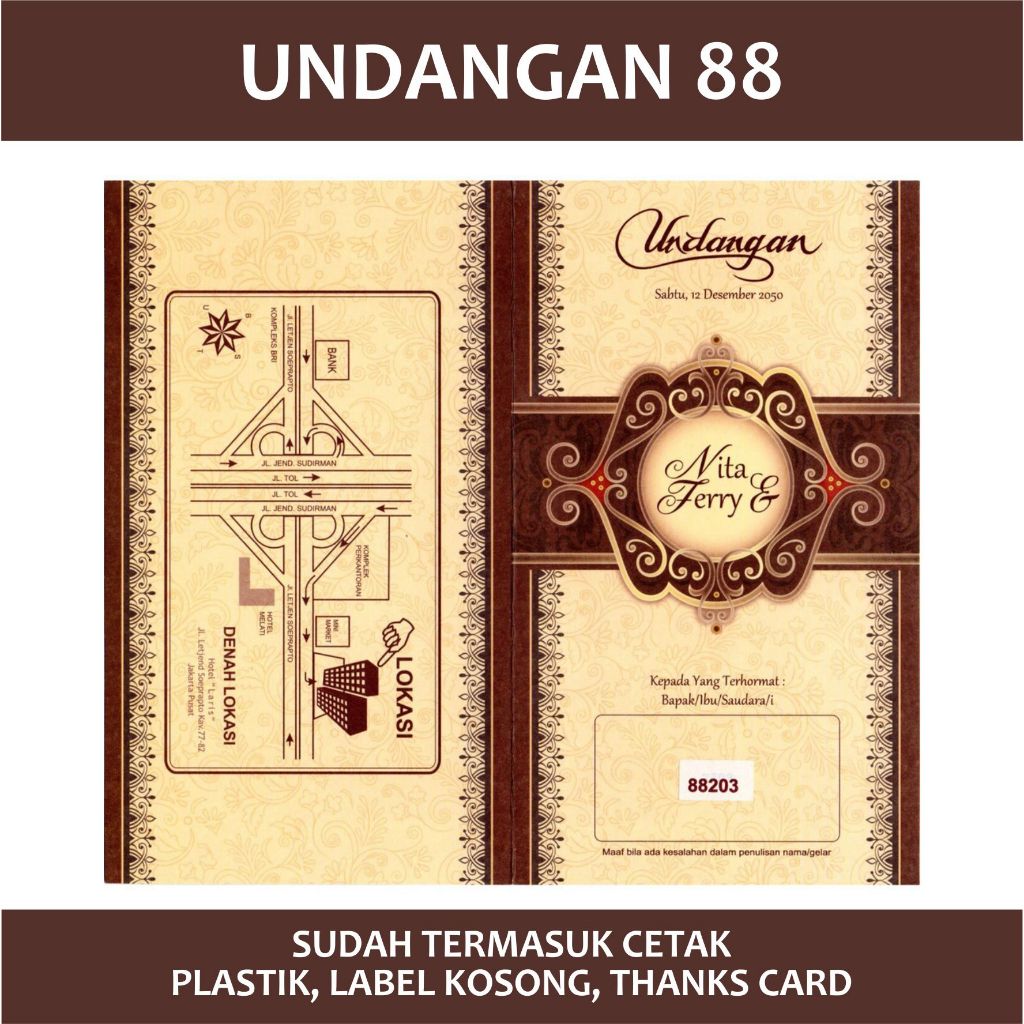 Jual Undangan Pernikahan Aesthetic Rustic Cantik Elegan Murah Simpel