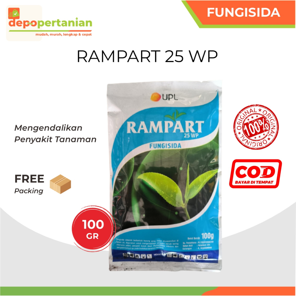 Jual Fungisida Rampart 25 WP 100 Gram Metalaksil Obat Busuk Daun