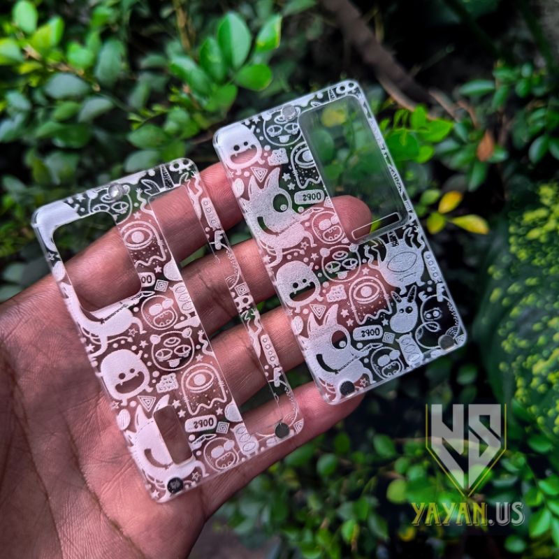 Jual Backdoor Panel Acrylic Clear Dotaio V Panel Doodle Grafir Tombol