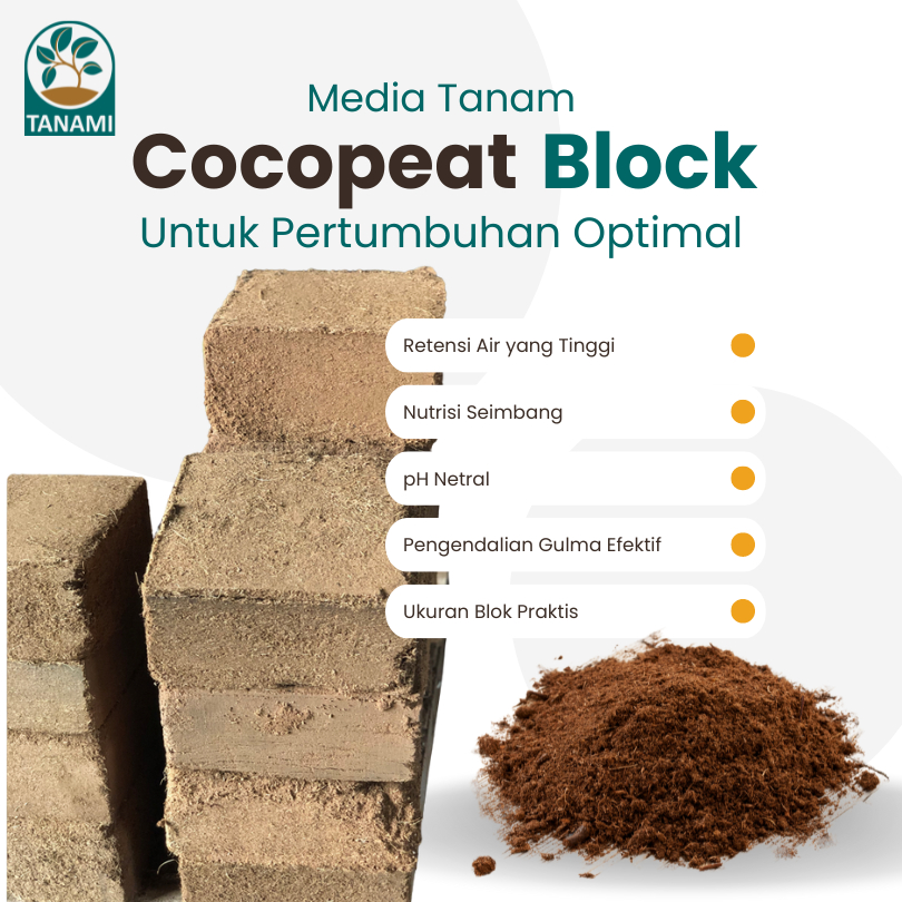 Jual Cocopeat Block 5kg Media Tanam Sabut Kelapa TANAMIID Shopee