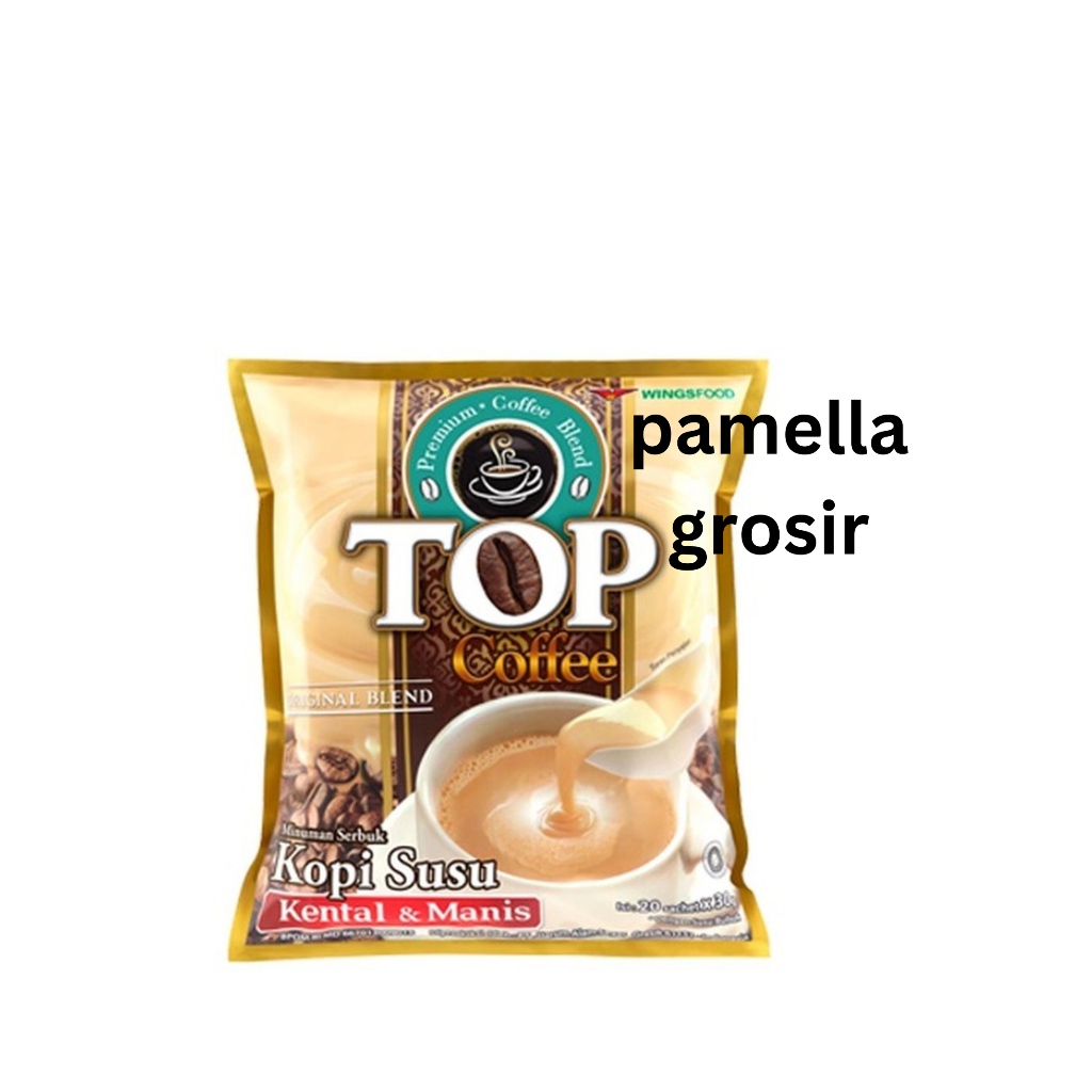 Jual KOPI TOP SUSU KENTAL MANIS RENCENG ISI 12 Sachet Shopee Indonesia