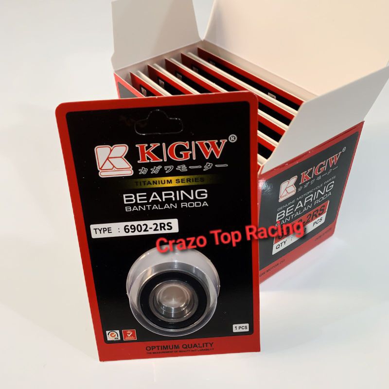 Jual Bearing 6902 2RS KGW Bearing Kelahar Lahar Pully CVT HONDA Beat