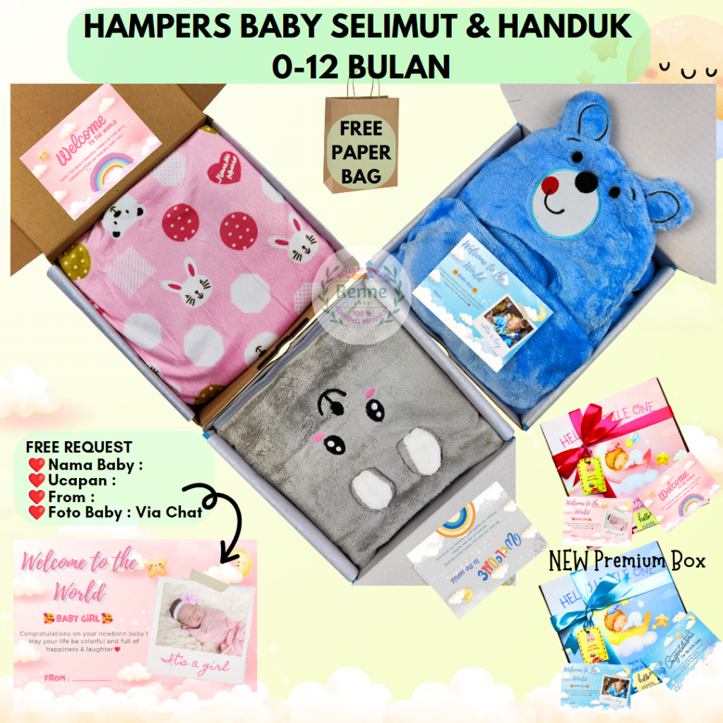 Jual RENNESHOP COD HAMPERS SELIMUT Hampers Baby Hampers Bayi