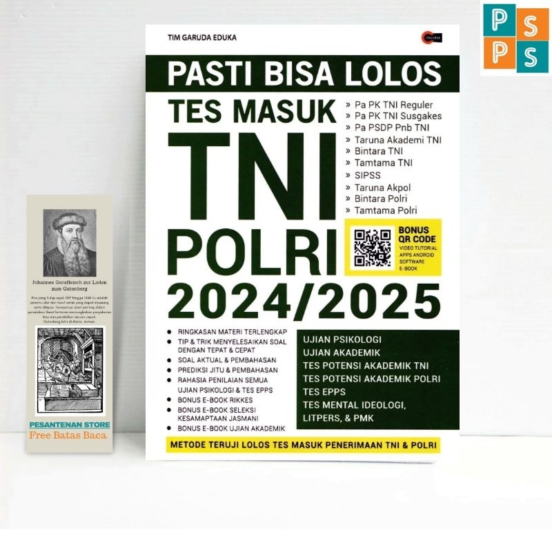 Jual Buku Original Pasti Bisa Lolos Tes Masuk Tni Polri Tes