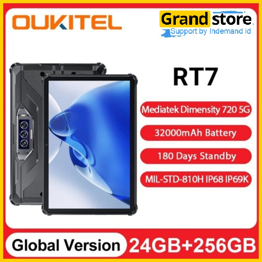 Jual Oukitel RT7 TITAN 5G Tablet Android 13 10 1 Inci 24GB 256GB