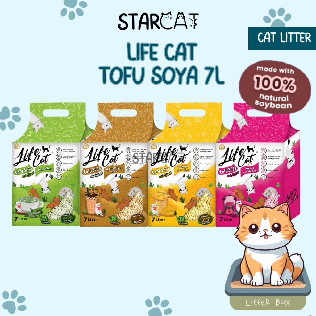 Jual Sc Life Cat Tofu Soya Cat Litter L Pasir Kucing Gumpal Wangi