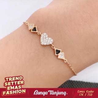 Jual Gelang Fashion Serut Love Bola Emas K Bunga Tanjung Gold