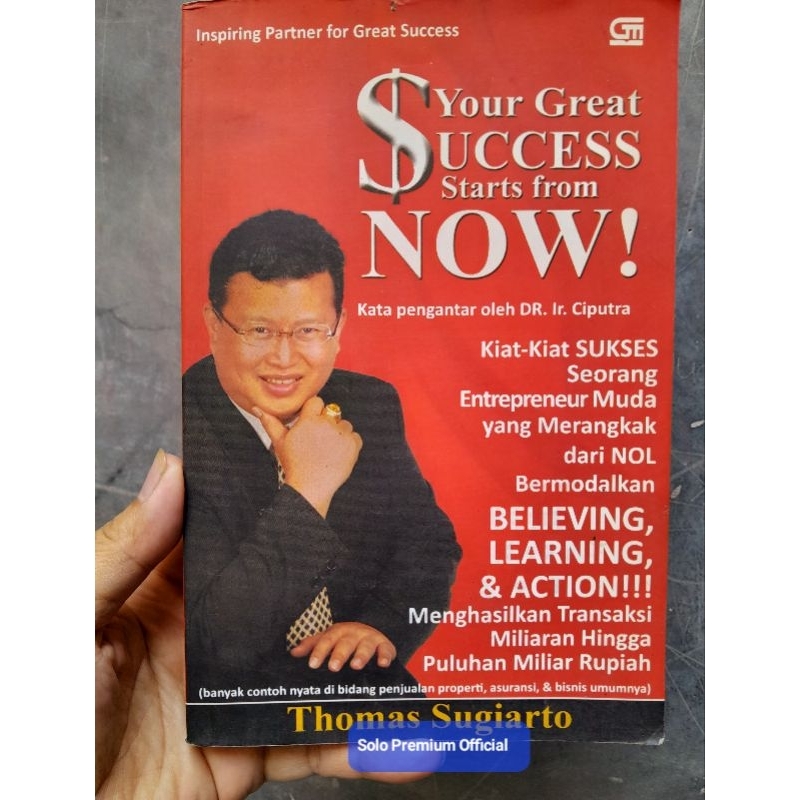 Jual Buku Your Great Success Starts From Now Kiat Kiat Sukses Seorang