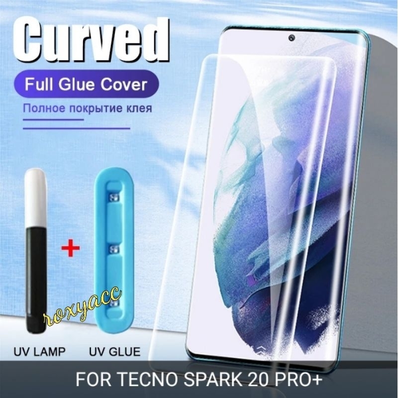 Jual Tempered Glass Kaca Tecno Spark Pro Plus Pro Full