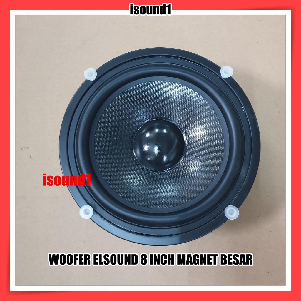 Jual Speaker Elsound 8 Inch Black Magnet Besar 150 Watt 8 Ohm Original