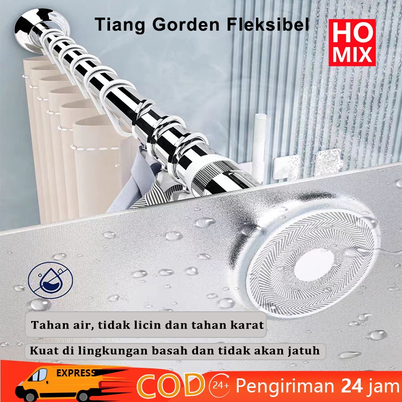 Jual HOMIX 35 460CM Tiang Gorden Fleksibel Tiang Jemuran Portable