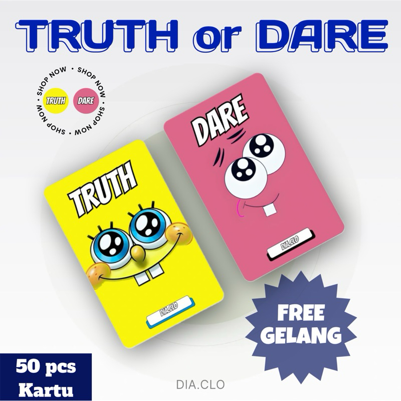 Jual Kartu Permainan Truth Or Dare Edisi Spongebob Patrick Shopee