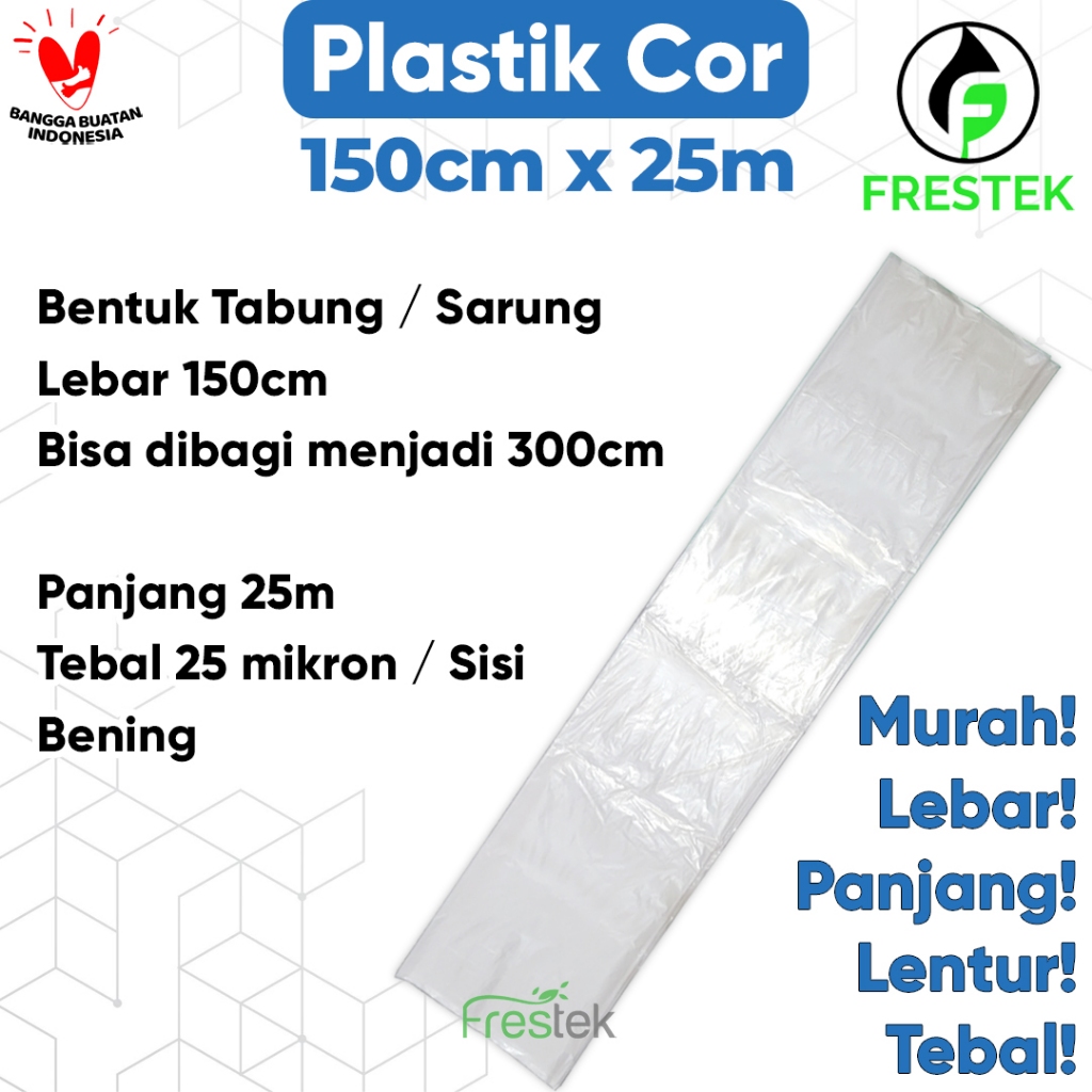 Jual Plastik Cor Roll Bening Cm X Cm M X M Tabung Sarung