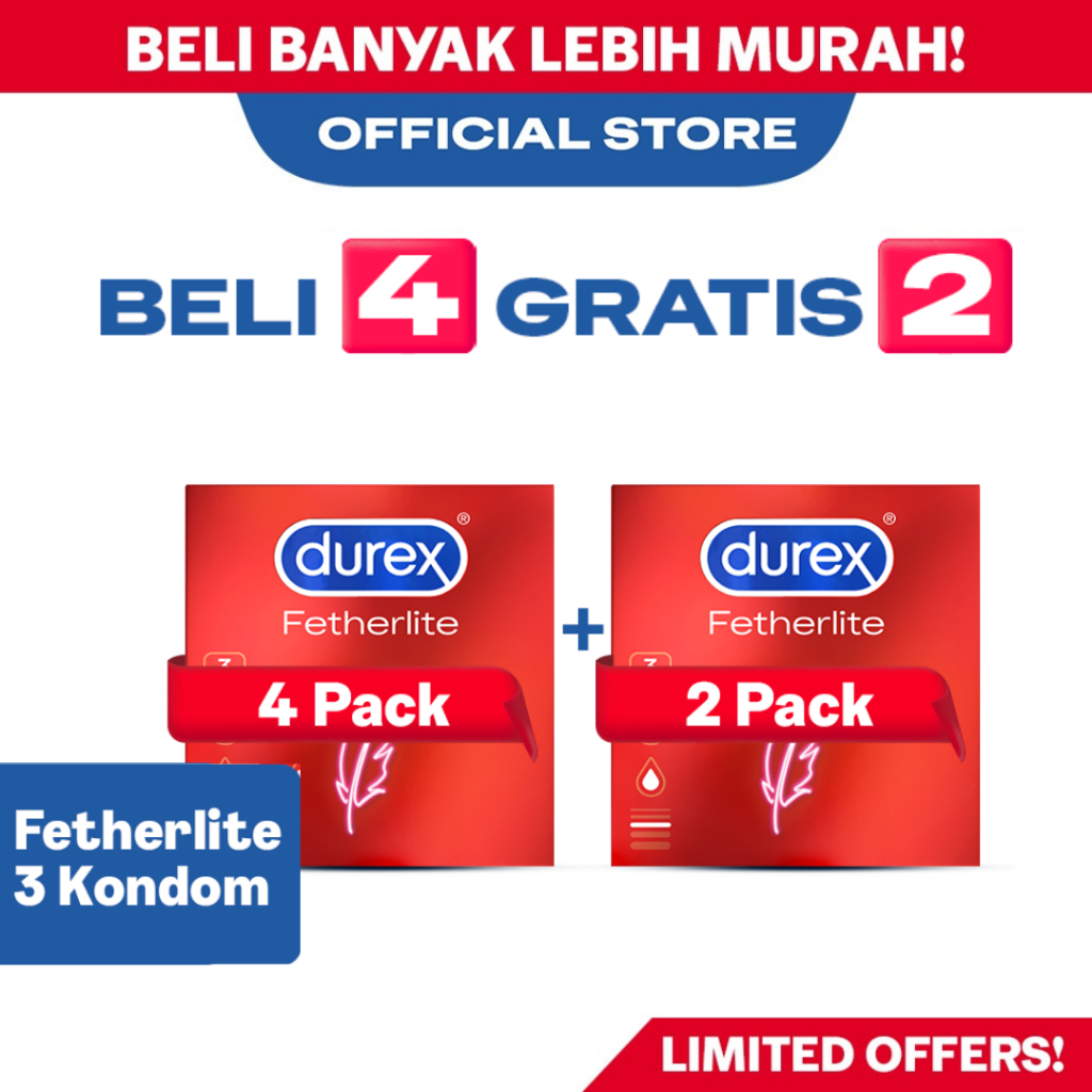 Jual Durex Fetherlite S X Pcs Kondom Tipis Aman Pria Shopee Indonesia