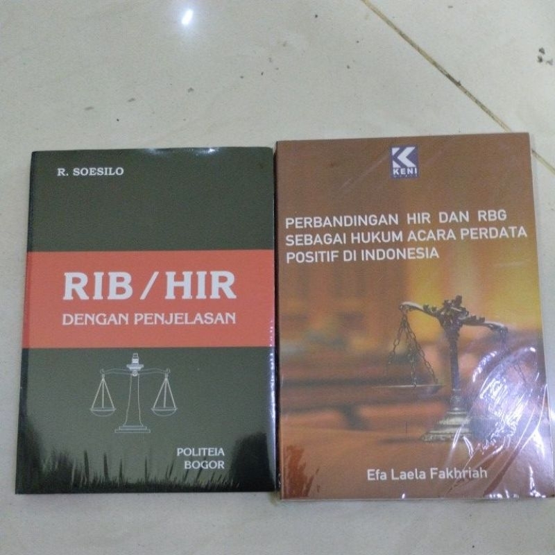 Jual Paket Buku Rib Hir Perbadingan Hir Dan Rbg Sebagai Hukum Acara