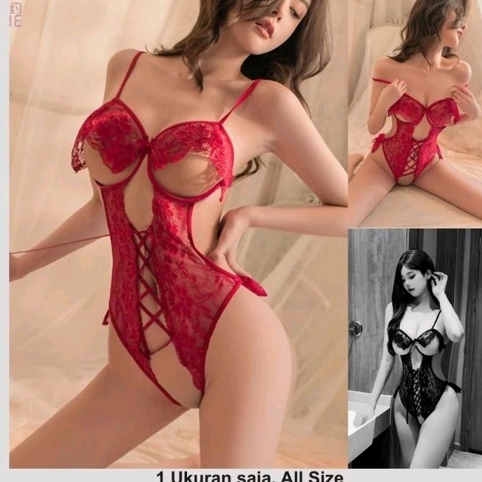 Jual Sexy Lingerie Model Open Crotch Baju Tidur Sexy Wanita D1306MR