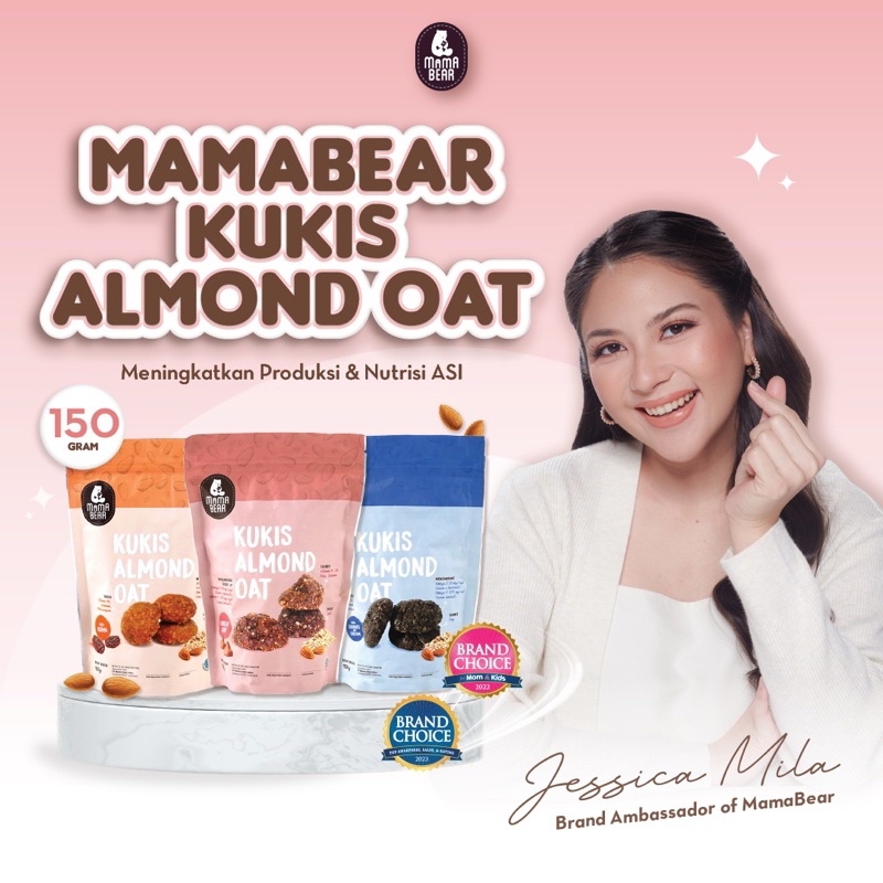 Jual Mama Bear Kukis Almon Oat Cookies Almond Kookie Bites Snack