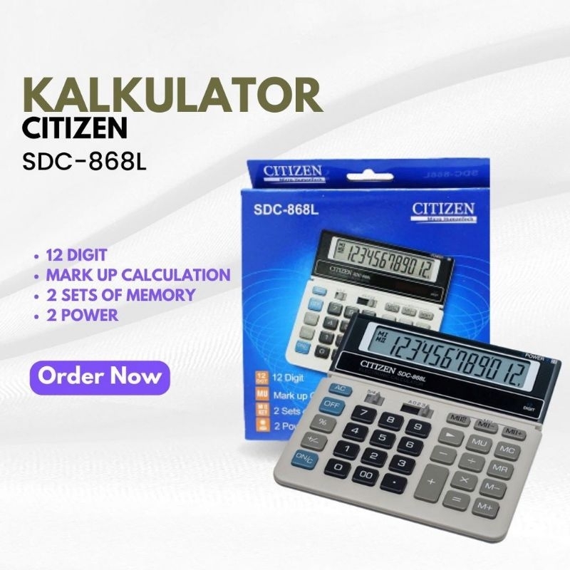 Jual Kalkulator Dagang Citizen Sdc L Digit Shopee Indonesia