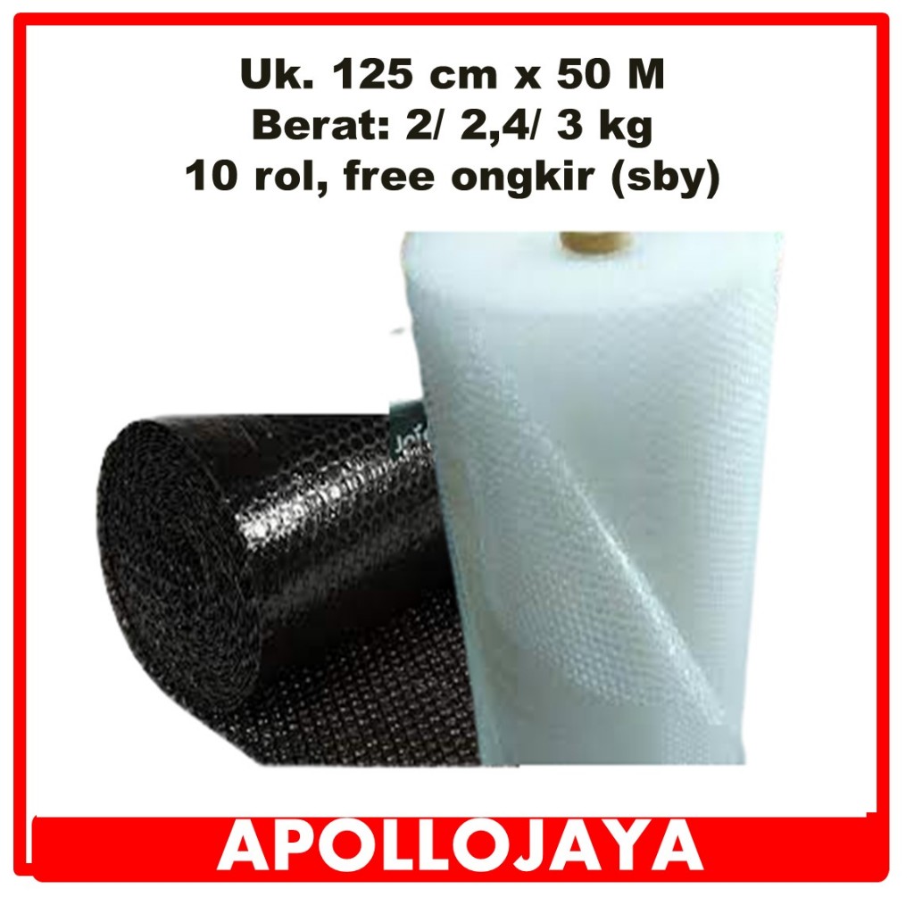 Jual Buble Wrap Plastik Packing Bening Hitam Roll Kg Kg Kg