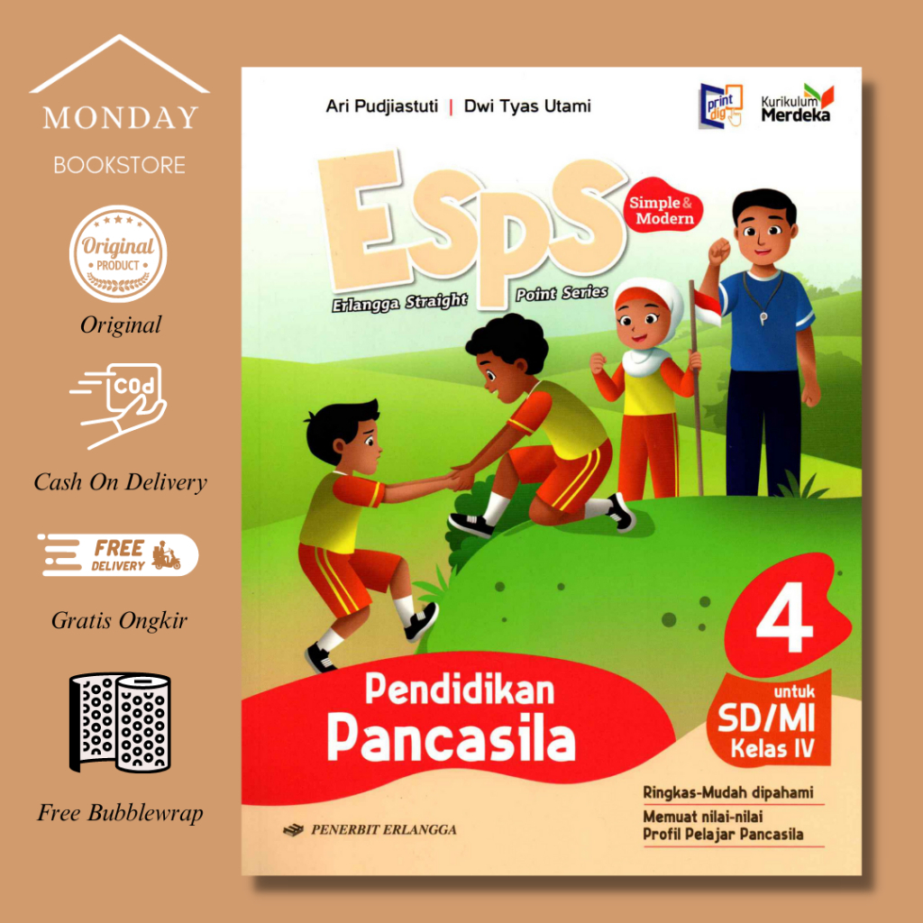 Jual ESPS PENDIDIKAN PANCASILA SD KELAS 4 KM By ERLANGGA Shopee Indonesia