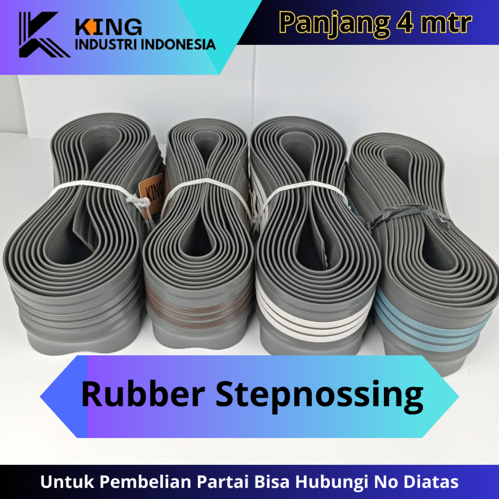 Jual Rubber Step Nosing Karet List Tangga Anti Slip Pengaman Siku