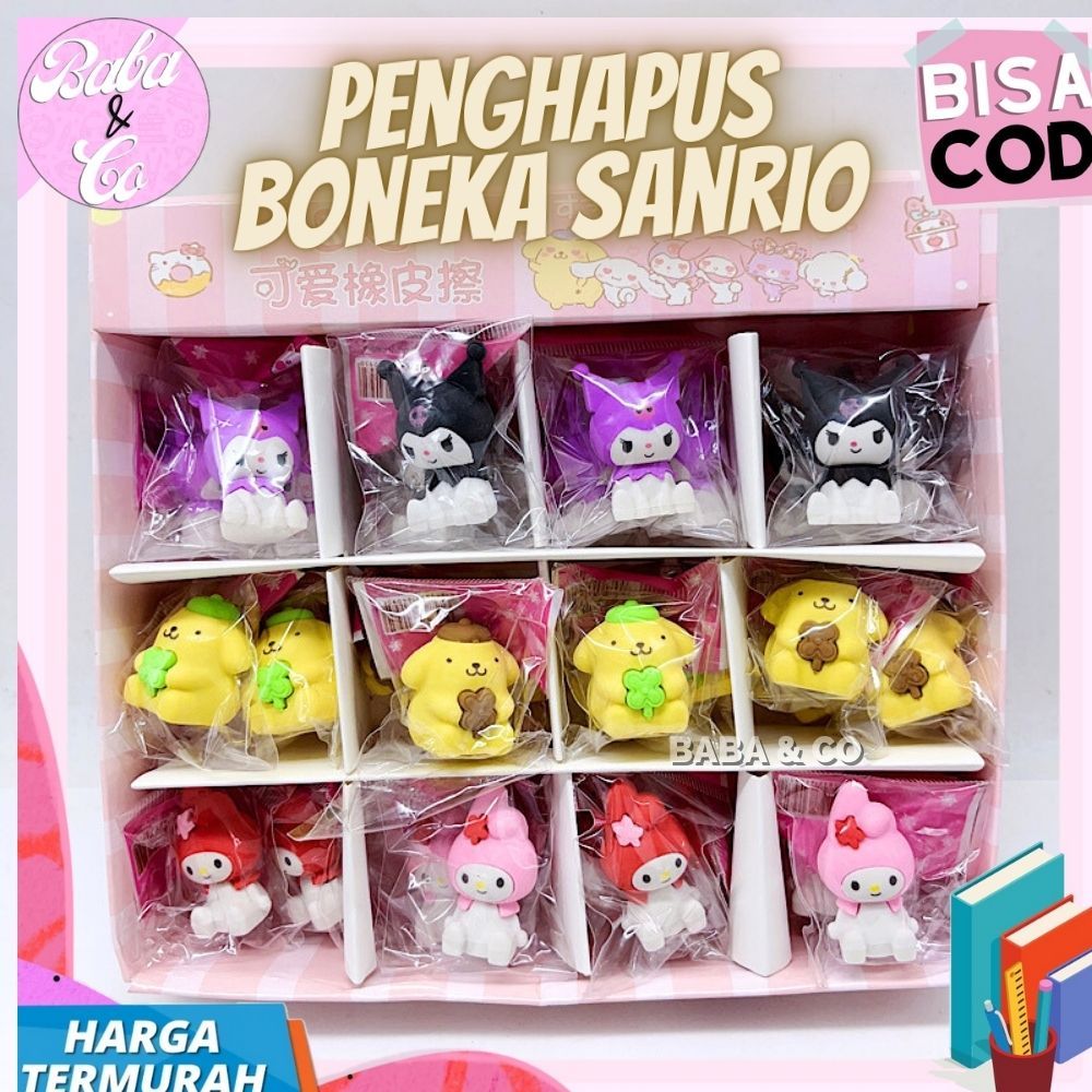 Jual Penghapus Sanrio Boneka Miniatur Sanrio Eraser Lucu Unik Sanrio