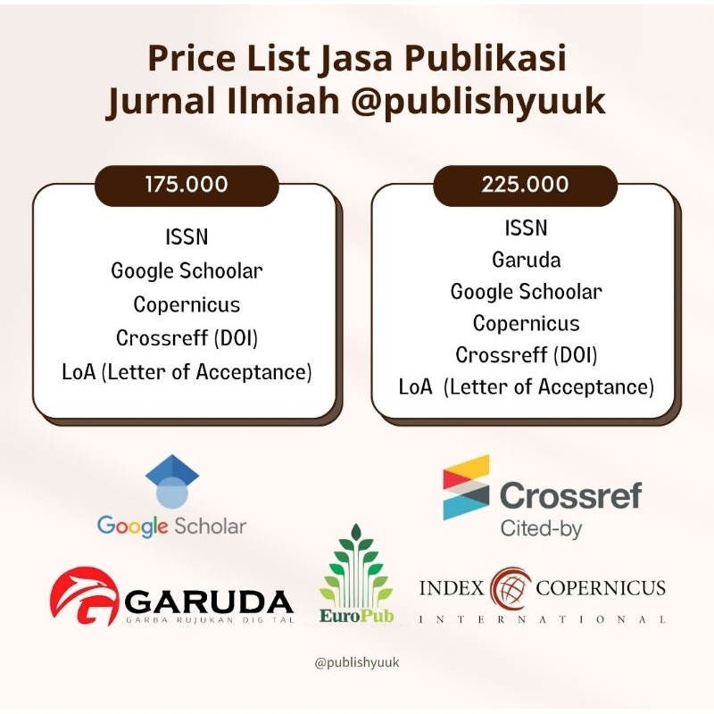 Jual Jasa Publikasi Jurnal Nasional Fast Track Shopee Indonesia