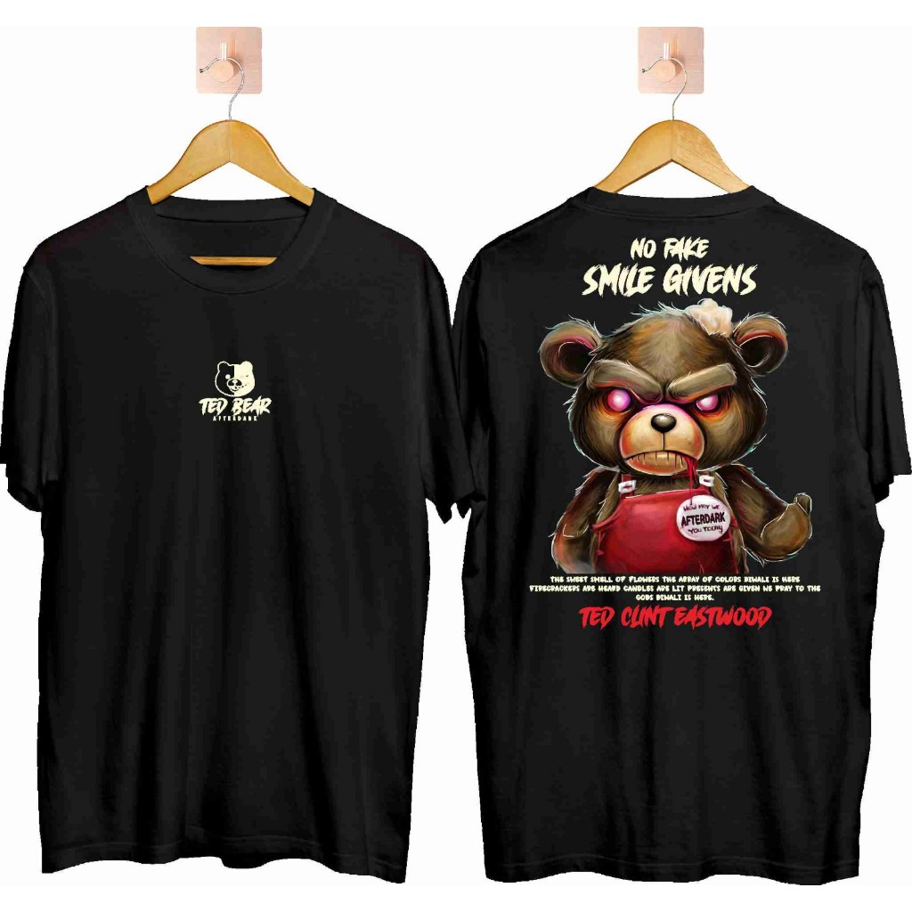 Jual TSHIRT BEAR COLLECTION KAOS DISTRO UNISEX PRIA WANITA COMBED 30S